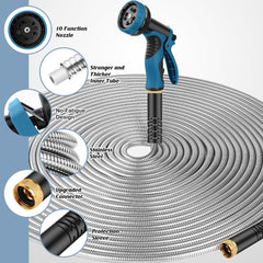 10-function nozzle included with Advinski garden hose