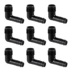 10 pack of NFAMRZCAR 1/2" X 1/2" drip irrigation elbow fittings