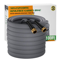 100ft lightweight garden hose in gray color