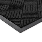 100pointONE Heavy Duty Doormat front view, Black Diamond design