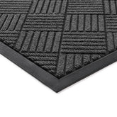 100pointONE Heavy Duty Front Door Mat in Grey Diamond, front view