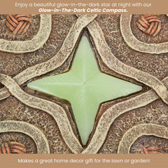 10x10 inch gray garden stepping stone placed on a path