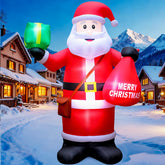 14FT MGparty Giant Christmas Inflatable Santa Claus with LED lights