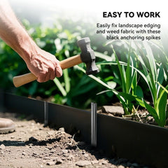 26 pieces of Worth metal garden stakes packed together