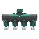 2WAYZ Dual Outlet Water Hose Splitter front view with spigot extender