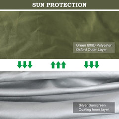 2win2buy Riding Lawn Mower Cover with air vents detail