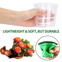 3.5 inch AFHGGZXZ Clear Nursery Pot side view