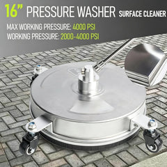 360-degree rotating wheels of Hourleey Surface Cleaner