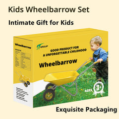 3T GROUP Kids Gardening Tool Set Wheelbarrow assembled with tools