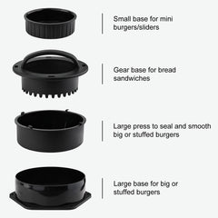 4-in-1 hamburger mold from POLIGO Smash Burger Press Kit