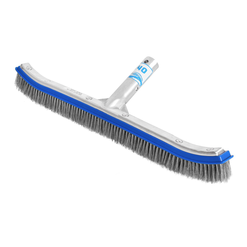 440 Heavy-Duty 18-Inch Stainless Steel Pool Brush front view