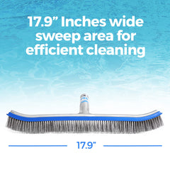 440 Pool Brush attached to a telescopic pole