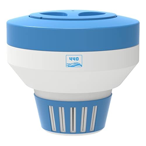 440 Pool Chlorine Floater Dispenser front view with lid