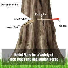 5.5-inch AR-PRO tree felling wedge showing spikes