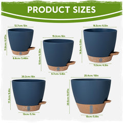 5-inch Goproauto self-watering pot with drainage holes
