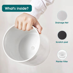 5 inch vancasso ceramic plant pot with drainage hole