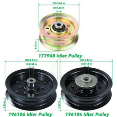 532196104 Idler Pulley from POSEAGLE front view