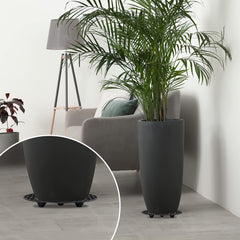 8Pcs plant stand set arranged with various flower pots