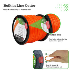 A ANLEOLIFE trimmer line in use on a lawn