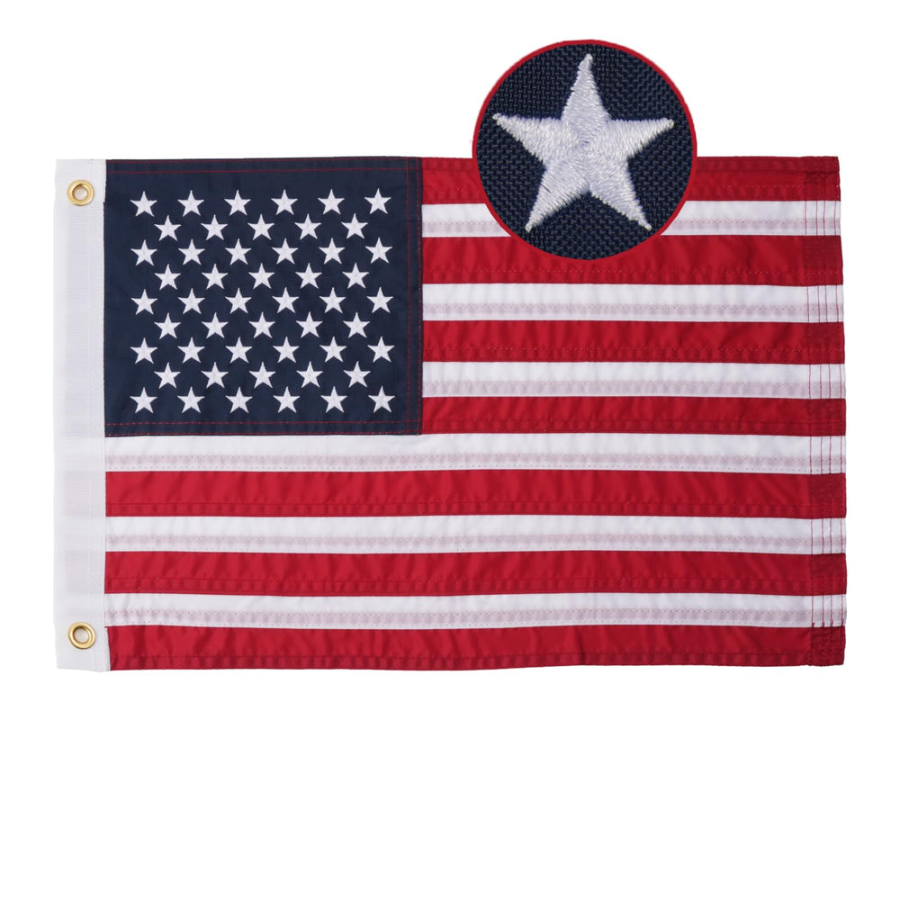 A-ZCOVER American Flag 12x18 inch front view with vibrant colours