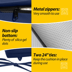 AAAAAccesseries outdoor chair cushion with zippered design