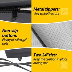 AAAAAccessoires Outdoor Chair Cushion with zippered cover
