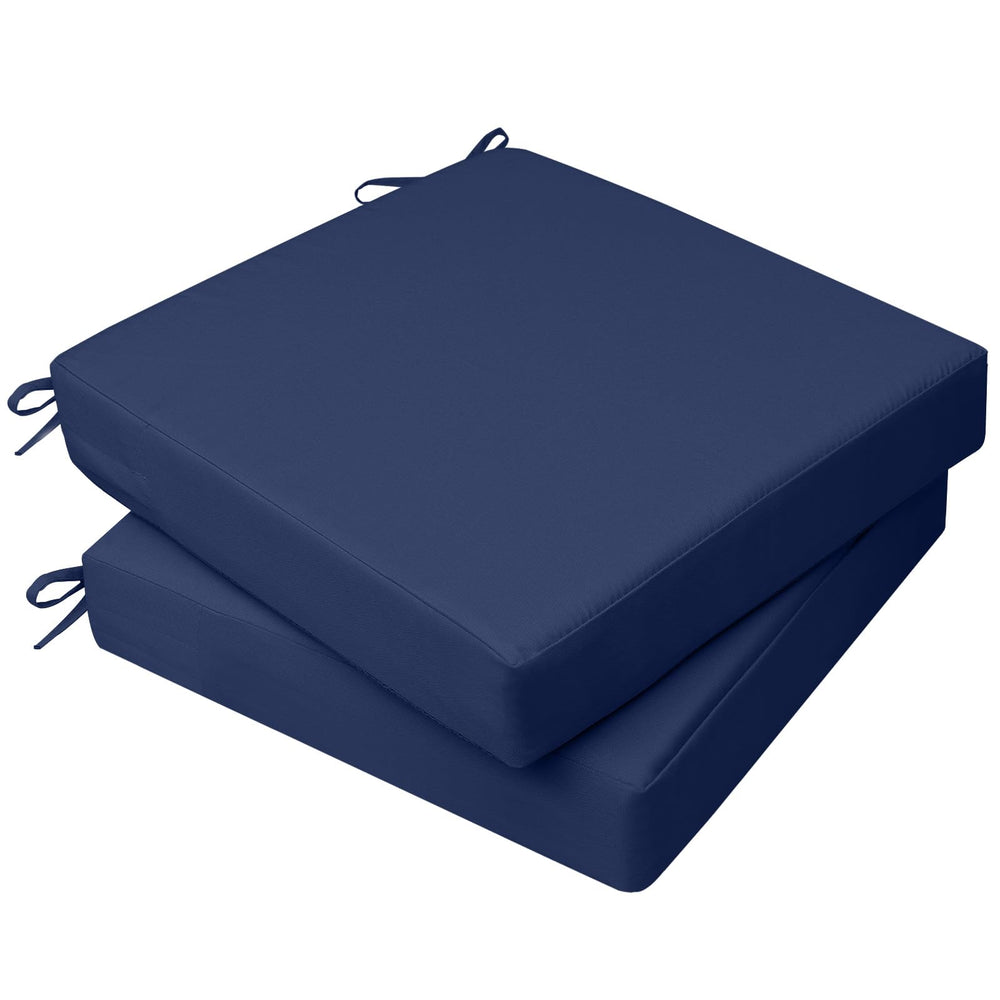 AAAAAccessoires Outdoor Chair Cushions Navy Blue front view