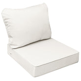 AAAAAccessores Outdoor Chair Cushion front view in Linen White