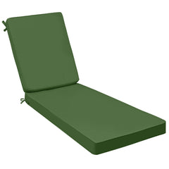 AAAAAccessories Outdoor Chaise Lounge Cushion Dark Moss Green front view