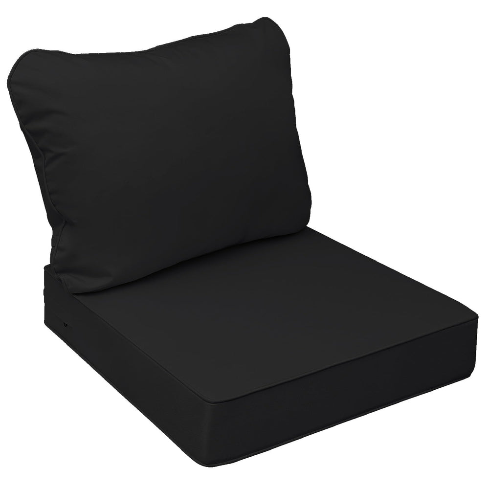 AAAAAcessories Outdoor Chair Cushion front view in Charcoal Black