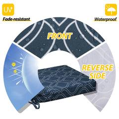 AAAAAcessories Outdoor Chair Cushions side view showing thickness