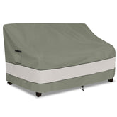 Aacabo Outdoor Sofa Cover in Grey Green, front view