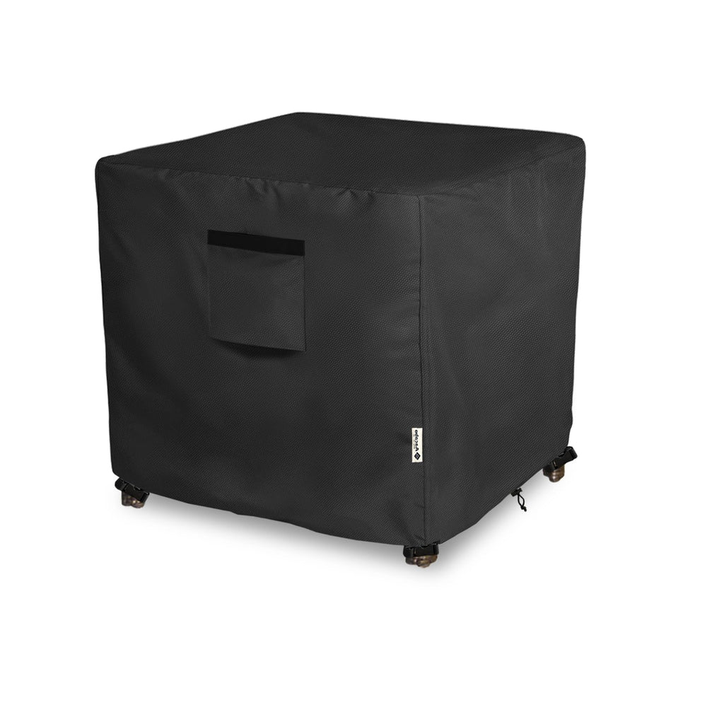 Aacabo Patio Wicker Side Table Cover front view