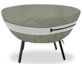 Aacabo Round Patio Table Cover Grey Green front view