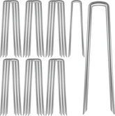 AAGUT Landscape Staples 12 Inch galvanized garden stake front view