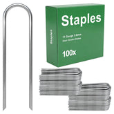 AAGUT U Shaped Garden Stakes 6 Inch pack front view