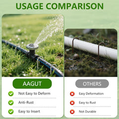 AAGUT U Shaped Garden Stakes in a garden setting