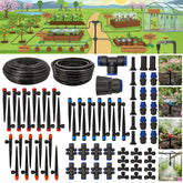 Abakuku Drip Irrigation System 230FT Kit components layout
