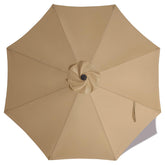 ABCCANOPY 10ft Replacement Umbrella Canopy in Khaki front view