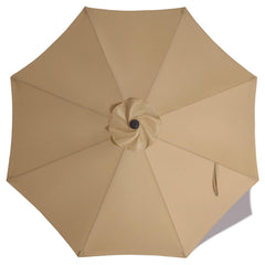 ABCCANOPY 10ft Replacement Umbrella Canopy in Khaki front view