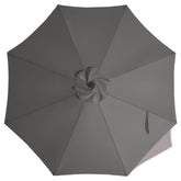 ABCCANOPY 9ft dark gray replacement umbrella canopy front view