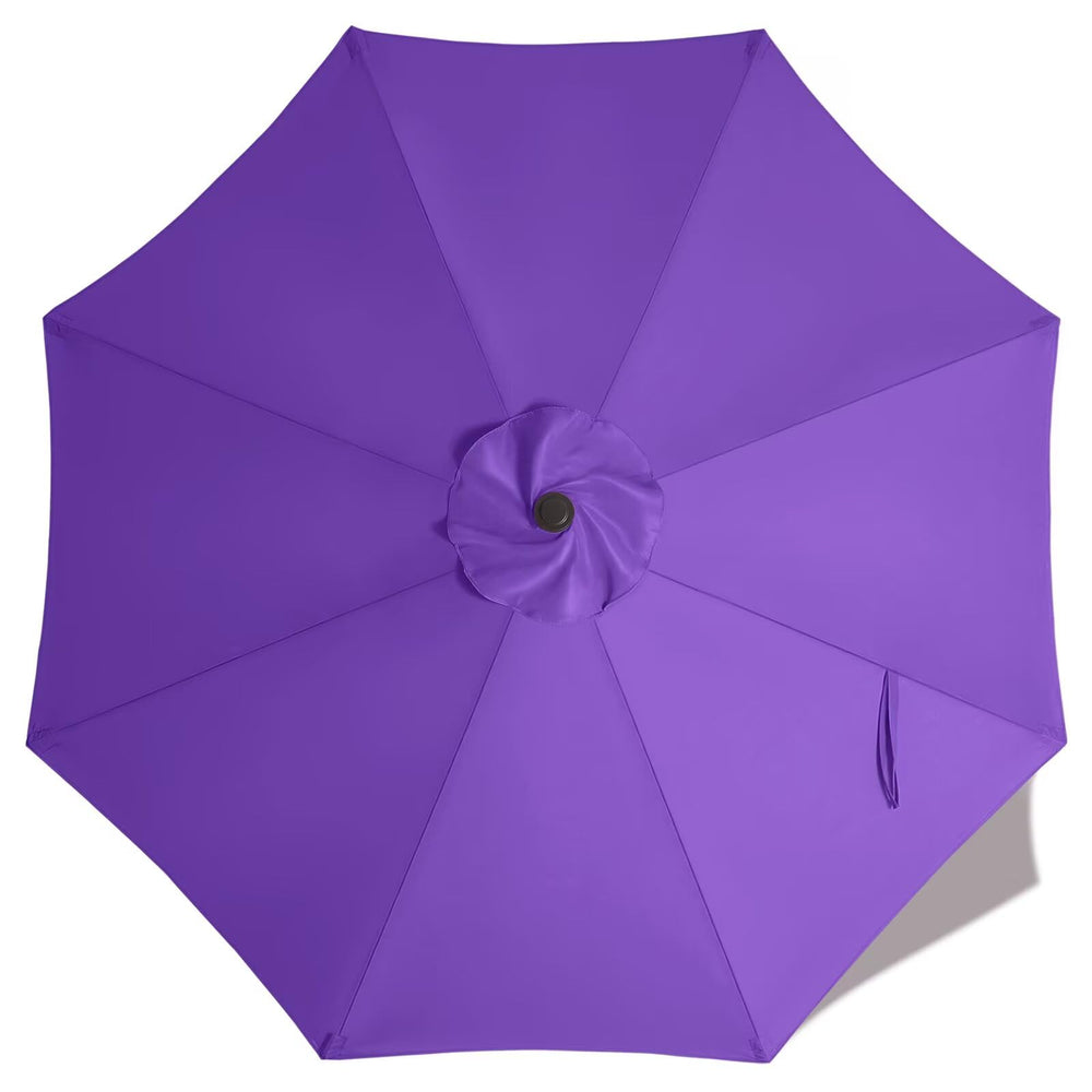 ABCCANOPY 9ft purple umbrella replacement canopy front view