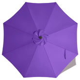 ABCCANOPY 9ft purple umbrella replacement canopy front view