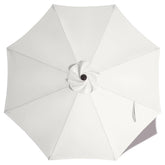 ABCCANOPY 9ft white umbrella replacement top front view