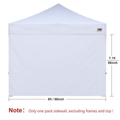 ABCCANOPY Instant Canopy SunWall 8x8 FT installation example