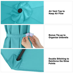 ABCCANOPY replacement canopy displayed on an umbrella frame