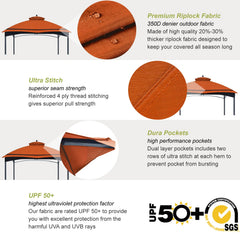 ABCCANOPY Replacement Canopy with pole coverings