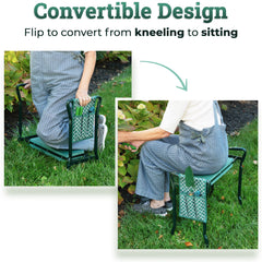 Abco Tech Garden Kneeler and Seat folded for easy storage