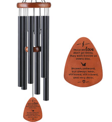 ABEICO Memorial Wind Chimes 32-inch black model front view