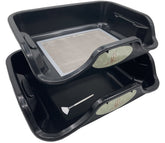Ablaze Tray with replaceable screen, black, front view